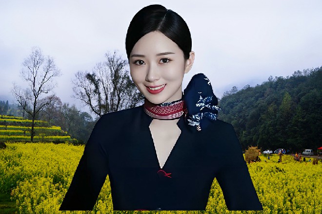 她见到于大山，赶忙收起正在玩的手机，跟红色妖姬打了个招呼