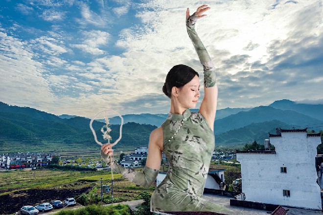 他高高飞起，身在空中，若依跟着一跳，出现在他的身前