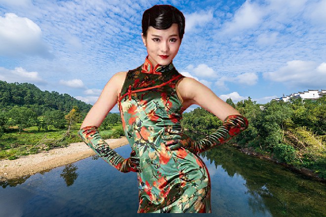 最后，他似乎确定了什么，然后一屁股坐在了红色妖姬的身边