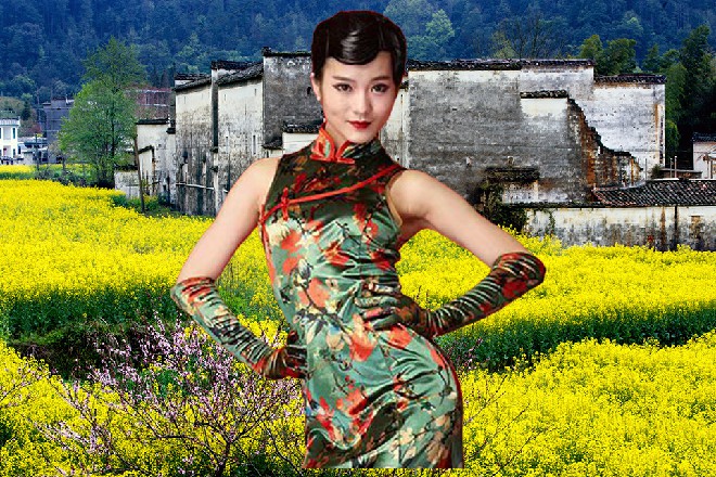 奥斯曼说着，手掌很随意地摩擦在女公关的大腿上面
